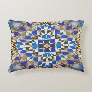 Coussin Parquet bleu Accent