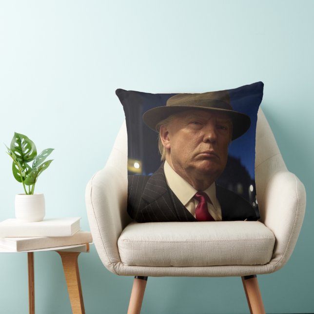 Coussin Parrain de l'Amérique Don J. Trump (Chaise)