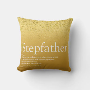 Coussin Parrain, Définition de Beau-père Paillettes dorées
