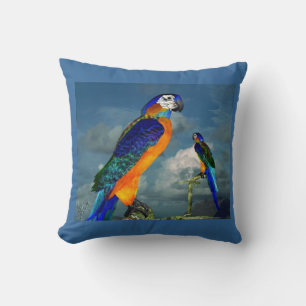 COUSSIN PARROS HYPER / ARBRE ROUGE ET BLEU