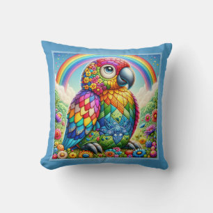 Coussin Parrot à plendeur spectrale