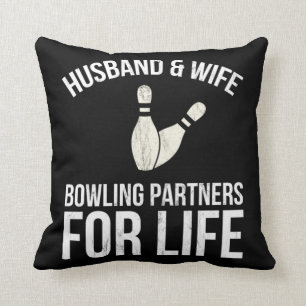 Coussin Partenaires De Bowling Mari Et Femme Pour Couples 