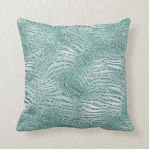 Coussin Parties scintillant à la menthe Glitzy Sparkle Ze