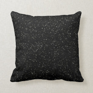 Coussin Parties scintillant Bijoux Noir Argent Étincelle F