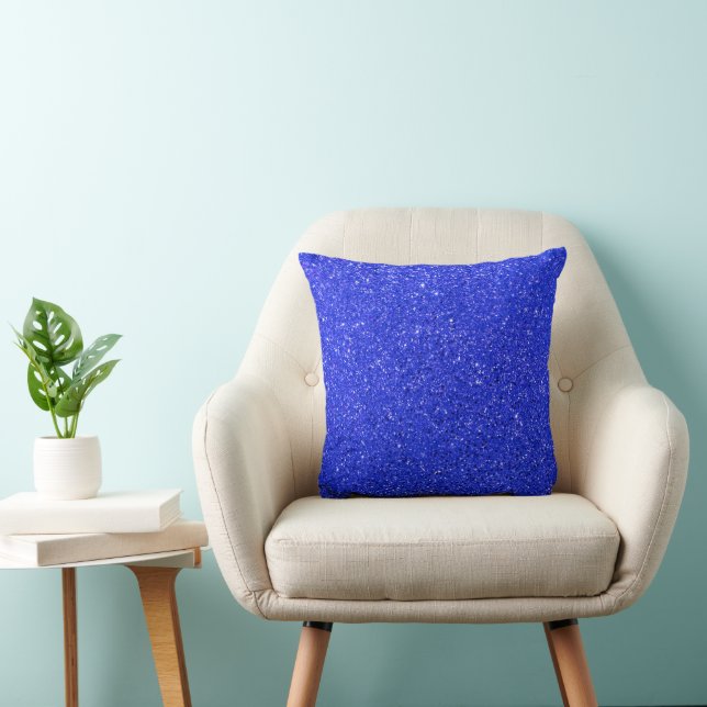 Coussin Parties scintillant Bleue (Chaise)