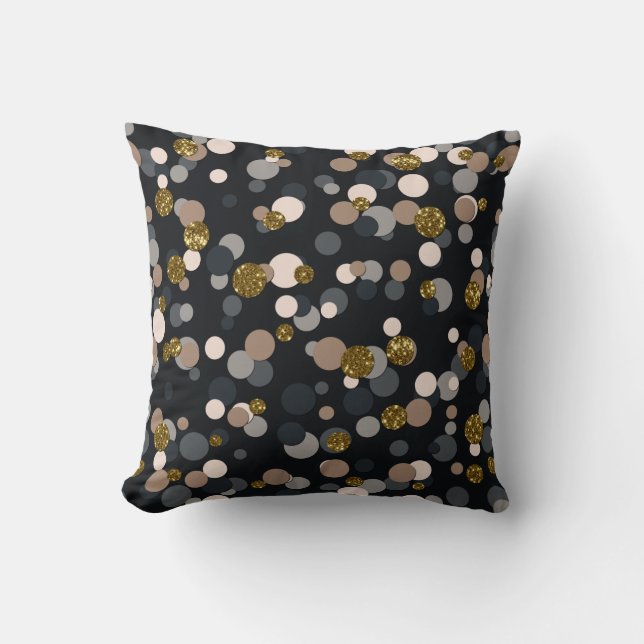 Coussin Parties scintillant Confetti Peach, Maple, Grey an (Recto)