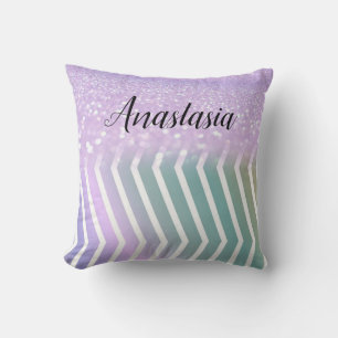 Coussin Parties scintillant cool tendance violet