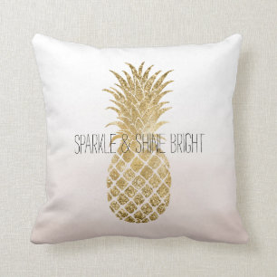 Coussin Parties scintillant Crème de Pêche Glitzy ananas