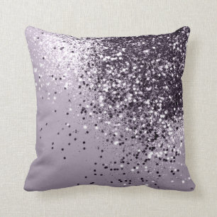 Coussin Parties scintillant de la dame de la Lavande étinc