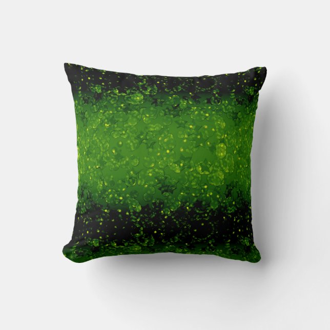 Coussin Parties scintillant étincelante transparent confet (Recto)