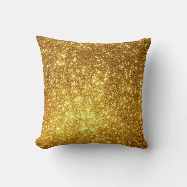 Coussin Parties scintillant Gold de luxe (Recto)