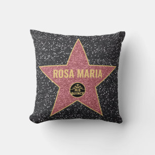 Coussin Parties scintillant Hollywood Star Quinceañera Cou