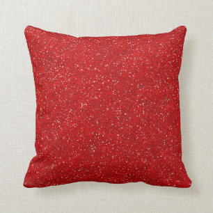 Coussin Parties scintillant imprimée bijoux rouge étincell