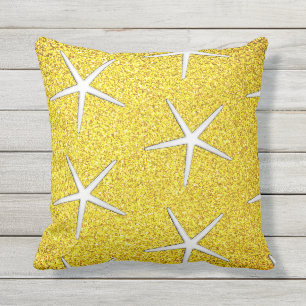 Coussin Parties scintillant Jaune Or Étincelle Étincelle