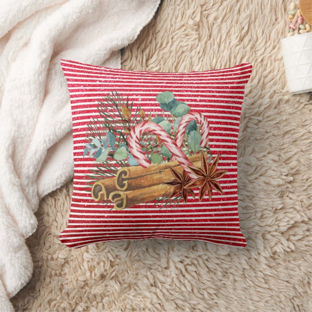 Coussin Parties scintillant look Red Pine Sucre de canne B (Couverture)