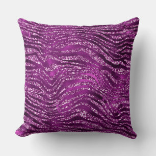 Coussin Parties scintillant pourpre/Étincelle de tigre Cou