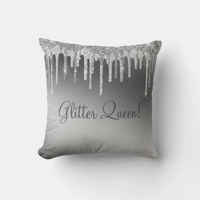 Coussin Parties scintillant Reine Gorgeous Gold Girl Étinc (Recto)