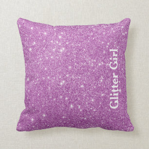 Coussin Parties scintillant rose Fille Montrez Vos Glamour