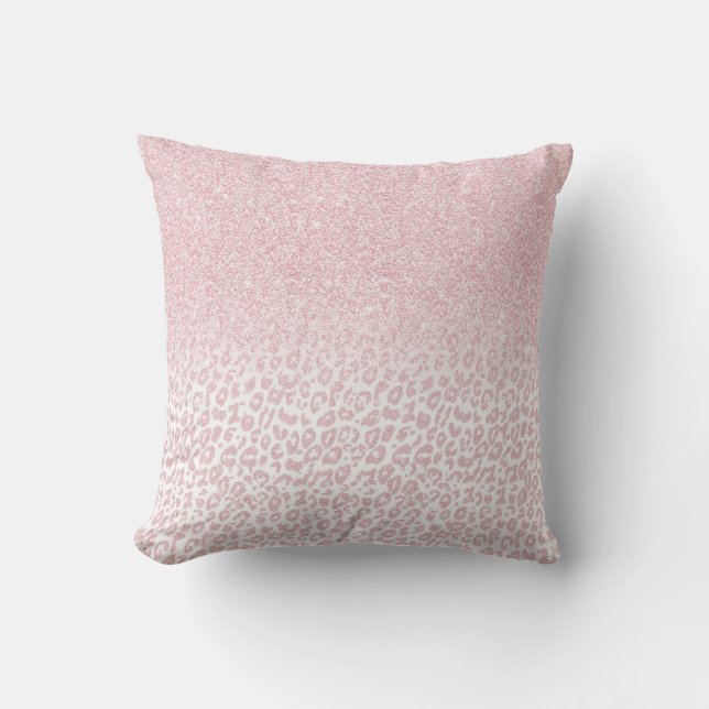Coussin Parties scintillant rose tendance et Ombre Emprein (Recto)