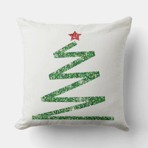 Coussin Parties scintillant sapin de Noël