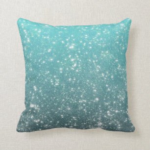 Coussin Parties scintillantes d'Ombre d'Aqua