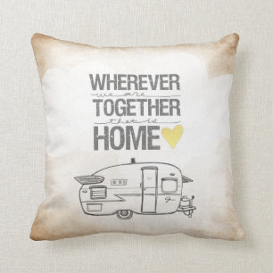 Coussin Partout où nous sommes ensemble remorque de Shast