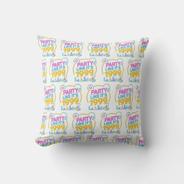 Coussin Party Like It’s 1999®™ – Electric Neon Soundtrack (Recto)