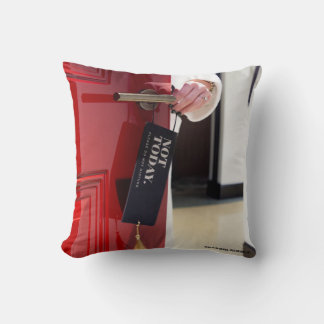 Coussin Pas aujourd'hui fourre-tout