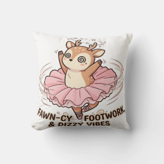 Coussin Pas de fawn-cy et vibes étourdissantes