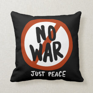 Coussin Pas de guerre juste la paix
