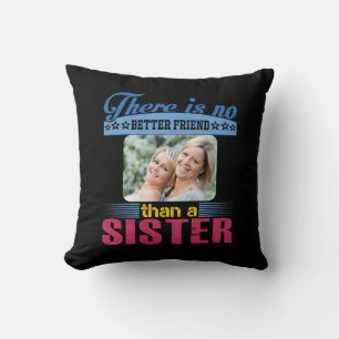 Coussin Pas de meilleur ami qu'une soeur, personnalisée