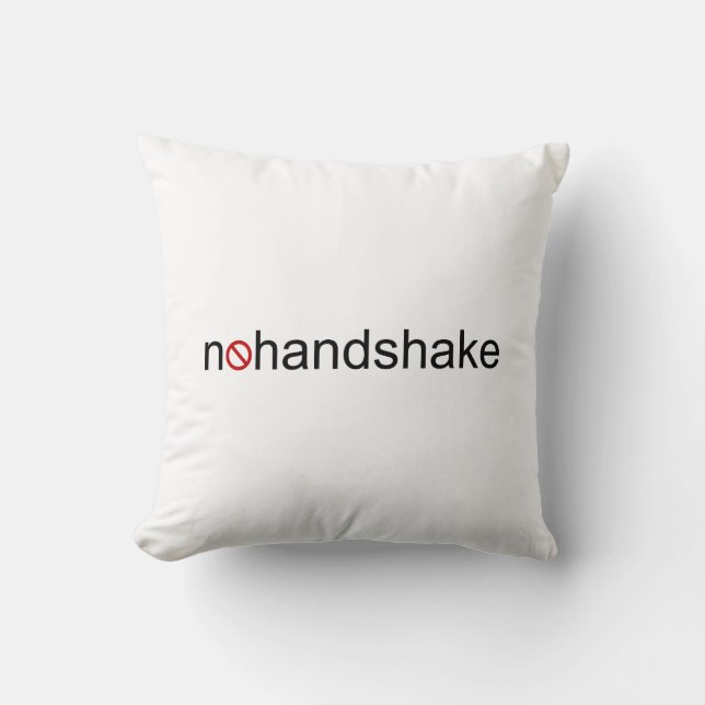 Coussin Pas de poignée de main (Recto)
