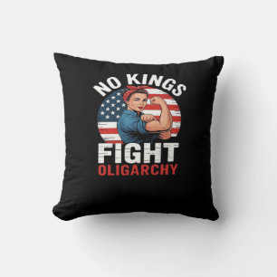 Coussin Pas de roi Patriotique Liberté Pas de rois en Amér