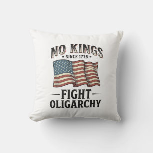 Coussin Pas de rois depuis 1776 Lutte contre l'oligarchie 