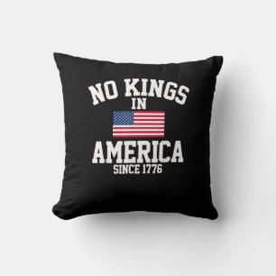 Coussin Pas de rois en Amérique Drapeau USA Rétro Style Co