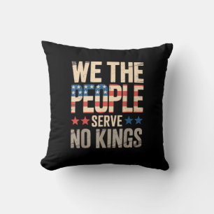 Coussin Pas de rois en Amérique Nous le peuple