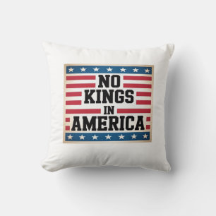 Coussin Pas de rois en Amérique USA Graphique vintage