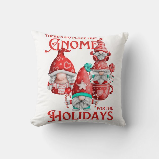 Coussin Pas d'endroit comme Gnome (Recto)