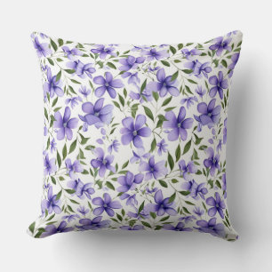 Coussin Passion des fleurs violettes