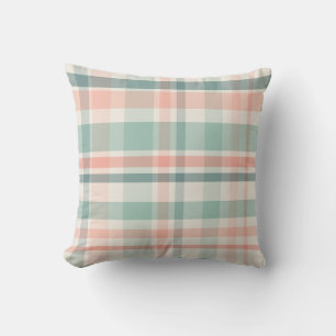 Coussin Pastel Christmas Plaid deux