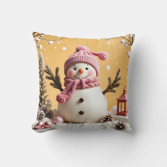 Coussin Pastel Christmas - Throw Pillow  (Recto)