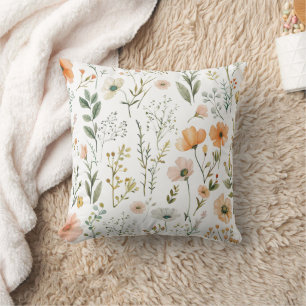 Coussin Pastel Fleurs sauvages