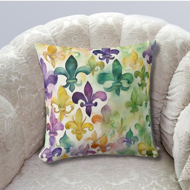 Coussin Pastel Mardi Gras (Créateur téléchargé)