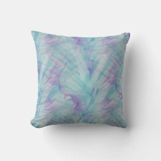 Coussin Pastel Purple and Blue Abstract