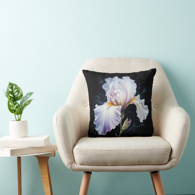 Coussin Pastel Purple Iris Blossom (Chaise)