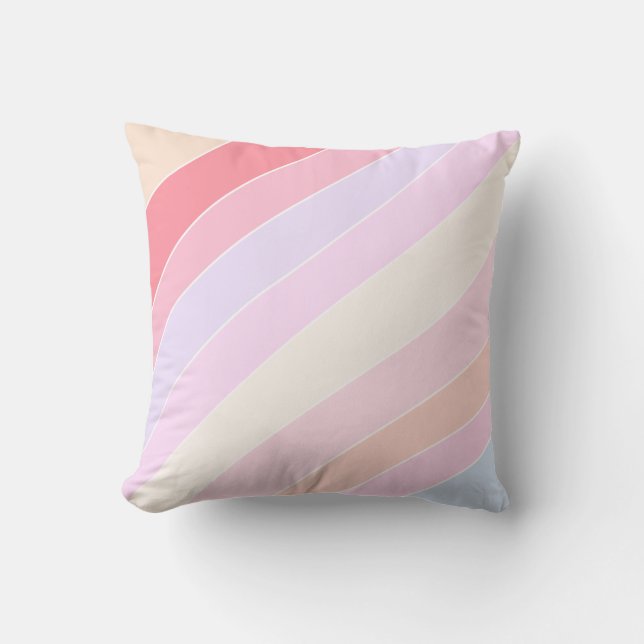 Coussin Pastel Stripes (Recto)