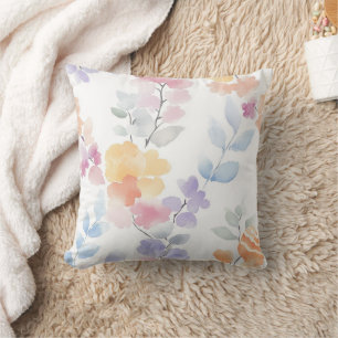 Coussin Pastels floraux doux