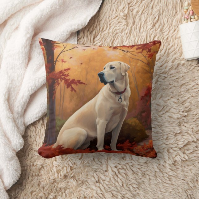 Coussin Pasteur anatolien en automne Feuilles automne Insp (Couverture)