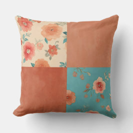 Coussin Patchwork Farmhouse Floral