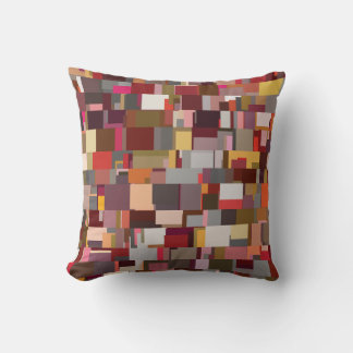 Coussin Patchwork Géométrique Motif de Mosaïque Abstrait